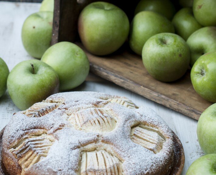 Versunkener Apfelkuchen © Melanie Limbeck, das Mundwerk